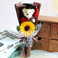 thumbnail image 4 of Graduation Romantic Bear Rose Soup Flower Cartoon Bouquet Party Wedding Decoration Festival Gift for Graduation Celebration, 4 of 5