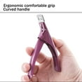 thumbnail image 4 of Cortaúñas, cortaúñas postizas para uñas acrílicas, cortador de uñas postizas, recortador de puntas de uñas para herramientas de manicura de uñas artificiales, fucsia, 4 of 7