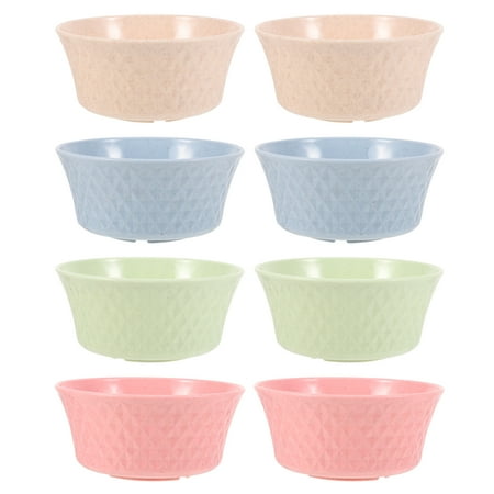 

8Pcs Home Kitchen Bowls Rice Salad Bowls Noodle Bowls (Assorted Color)