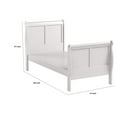 thumbnail image 5 of ACME Louis Philippe III Twin Bed in White, 5 of 7