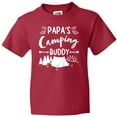thumbnail image 3 of Inktastic Papas Camping Buddy Youth T-Shirt, 3 of 5