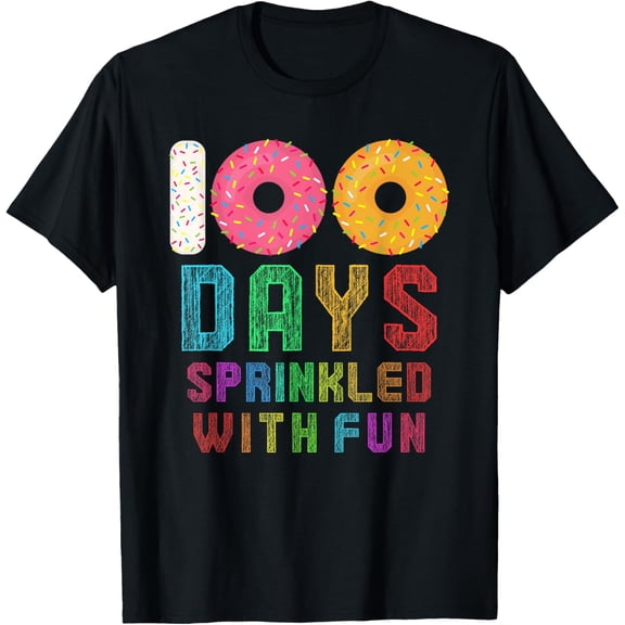 100 Days Sprinkled With Fun 100th Day of School T-Shirt