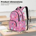 thumbnail image 6 of Bulopur Pink School Supplies Print Kids Backpack Set 4 Pcs Durable Waterproof Kids School Bag with Lunch Box, Pencil Case and Water Bottle Cover for Girls, 6 of 7