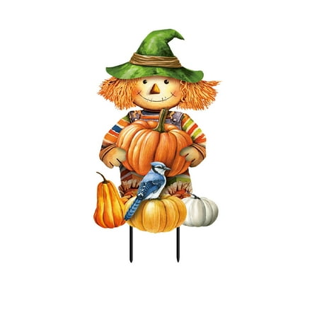 Briarwood Lane Smiling Scarecrow Metal Art