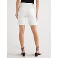 thumbnail image 3 of Sofia Jeans Women's Gabriella Bermuda Mid-Rise Destructed Cuff Shorts, 8" Inseam, Sizes 0-20, 3 of 6