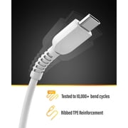 Galvanox 30W USB C Charger for iPad Pro / iPad Air / iPad Mini 6th Gen & Google Pixel 7/7 Pro - Gan Small Fast Charger with USB C-C Cable (White)