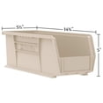 thumbnail image 2 of Akro-Mils 12 Pack AkroBins Plastic Storage Bins, Space-Saving Organizers, Blue, 2 of 9