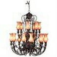 thumbnail image 2 of Eurofase Lighting 17495 Eighteen Light Up Lighting Two Tier Chandelier from the, 2 of 2