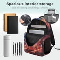 thumbnail image 4 of KUIFORTI American Flag Baseball Player Bookbag with Lunch Box Kid Backpack Set 4Pcs Boys School Bag Pencil Pouch for Elementary Primary Middle School Back to School Supplies, 4 of 7