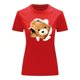 thumbnail image 3 of Playera Blusa Con Impresion De Oso Saliendo Del Pecho Ropa Para Mujer Color Rojo Talla Chica Marca Emil SaEs, 3 of 4