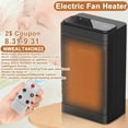 thumbnail image 3 of Calentador eléctrico de ventilador grande para el hogar, Control remoto, máquina de calefacción PTC segura y rápida, hoja de advertencia de bajo consumo, manta eléctrica, 3 of 4