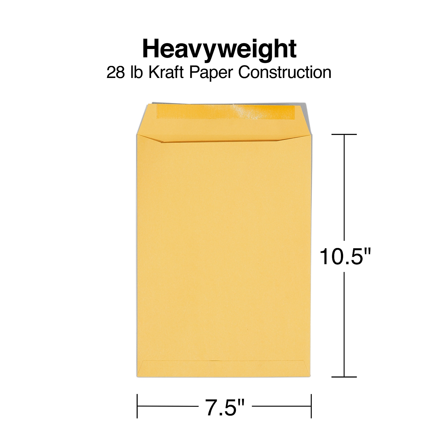 Staples Gummed Catalog Envelopes 7.5"L x 10.5"H Brown 200/Carton ST534719-CCVS