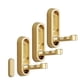 thumbnail image 1 of No Drill Suction Wall Hooks Gold, 1 of 5