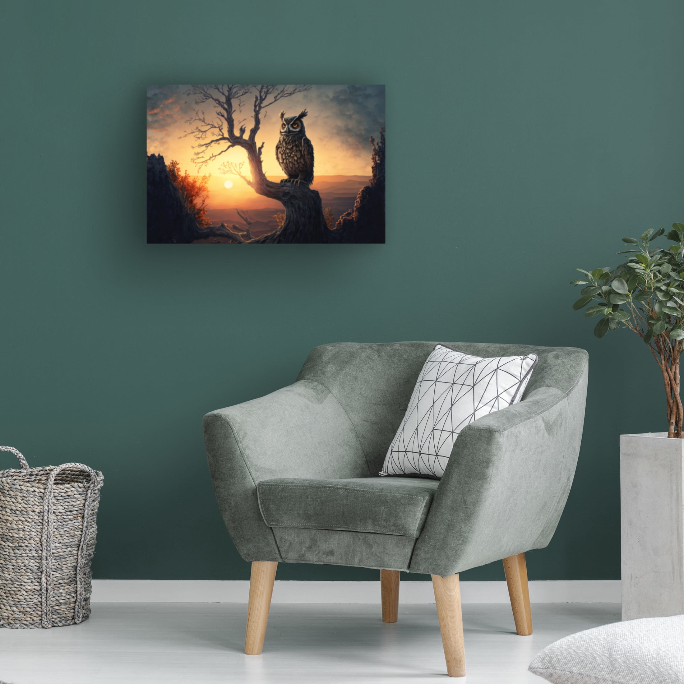 Canvas Wall Art - Ray Heere 'Woodland Animals 12' Wall Art for Living Room, Bedroom, or Office Décor by Trademark Fine Art - 19 x 12 Inches