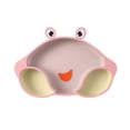 thumbnail image 1 of Plato de cena de silicona antideslizante Vajilla Utensilios Entrenamiento Plato de alimentación Plato de comida Platos de bebé con succión para Rosado Sunnimix Plato de cena para niños pequeños, 1 of 4