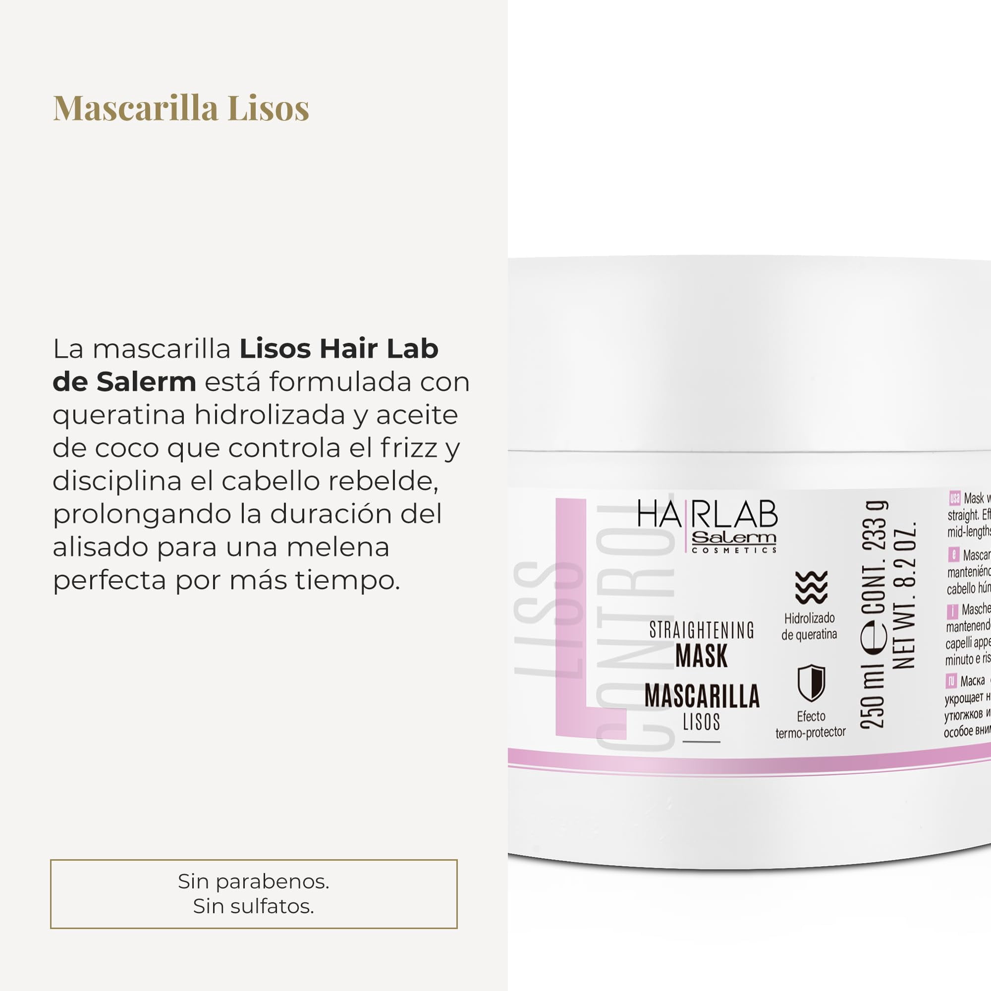 Salerm Hair Lab Straightening Mask -8.45  oz