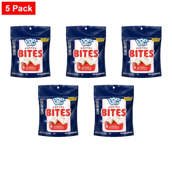 Pop-Tarts Frosted Strawberry Baked Pastry Bites 3.5 oz - 5 Pack