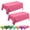 Pink, variant on 2 PCS Plastic Tablecloth for Rectangle Table, Disposable Table Cloth Plastic Table Cover for Birthday, Anniversary, Wedding, Fine Dining, Graduation Party Decoration, Dark green