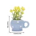 thumbnail image 3 of Mini Ceramic Vase Refrigerator Magnet | 3D Decorative Fridge Sticker | Strong Adsorption | Durable Material | Playful Design | Compact Size | Unique Home Decor | 1 Piece, 3 of 4
