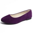 thumbnail image 3 of dmqupv Shoes Womens Casual Comfort Slip On Flat Shallow Comfort Casual Single Shoes Womens Casual Shoes Size 8ww Shoes Purple 10.5, 3 of 5