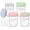 Multicolor- 4 pack, variant on 16 oz Overnight Oats Containers with Lids, 6-Pack Leak-Proof Wide Mouth Mason Jars & Separate Compartments for Fruits/Nuts, Airtight Glass Jars for Chia Pudding, Yogurt, Parfait and Salad