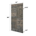 thumbnail image 3 of S Series 42in. X 84in. Smoky Gray Finished DIY Solid Wood  Sliding Barn Door With Hardware Kit - Assembly Required, 3 of 5