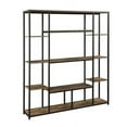 thumbnail image 6 of Harper & Bright Designs 5 Tier Bookcase Tall Bookshelf for Bedroom, Modern Rustic Storage Shelf with Metal Frame, Freestanding Display Accent for Living Room, Black, 6 of 9