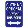 thumbnail image 1 of Clothing Optional Beyond This Point Sign, Pool Sign,, 1 of 1