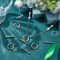 thumbnail image 2 of 5sets Resistant 304 Stainless Steel Toggle Clasps Stainless Steel color Toggle: 21x16mm Hole: 3mm Bar: 23x3mm Hole: 3mm, 2 of 6