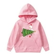 thumbnail image 1 of MIASHUI Chandails à Capuchon et Chandails pour Filles Chandail à Capuchon pour Enfants de Noël Motif Imprimé Lettres Imprimé Chandail à Capuchon pour Enfants Style à la Mode et Confortable, 1 of 3