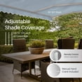 thumbnail image 2 of ALEKO Retractable Motorized Patio 12 x 10 feet Awning Sunshade Sky Blue, 2 of 7