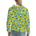 thumbnail image 7 of Lsque Lemon1 Pattern Casual Women's Hoodie,Hooded Sweatshirt with Kangaroo Pocket,Pullover Hoodie with Eye-catching Drawstrings-Medium, 7 of 7