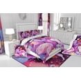 thumbnail image 3 of Afro-American Queen Bedding Sets for Little,Afro Princess Melanin Unicorn Duvet Cover,Cartoon Horse American Black Comforter Cover Cute Room Decor, 3 of 6