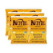 Kettle Brand Potato Chips, Honey Dijon Kettle Chips, Snack Bag, 2 Oz (Pack of 6)