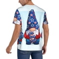 thumbnail image 2 of Lsque Cute Gnomes in USA1 Pattern Mens Polo Golf Shirts Funny Graphics Shorts Sleeve Button Shirts Baseball T-shirt-X-Large, 2 of 7