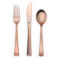 thumbnail image 3 of Exquisite Premium Rose Gold Plastic Silverware - Heavy Duty Cutlery - 20 Rose Gold Plastic Spoons, 3 of 5