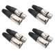thumbnail image 5 of WEUVEB 8Ud Conectores Xlr Negro 3 Macho Y Para Micrófono Audio Y Altavoces, 5 of 8