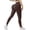 Brown, variant on Women Seamless Workout Leggings Scrunch Butt Lifting Gym Leggings High Waisted Yoga Pants Ribbed Knit Sports Yoga Leggings
