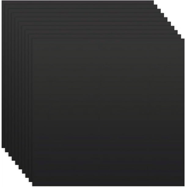 10 hojas de papel de prueba cuadrado negro para grabado láser de 26 x 26 cm (10,2 x 10,2 pulgadas). Papel adhesivo para marcado láser. Material para grabado láser.