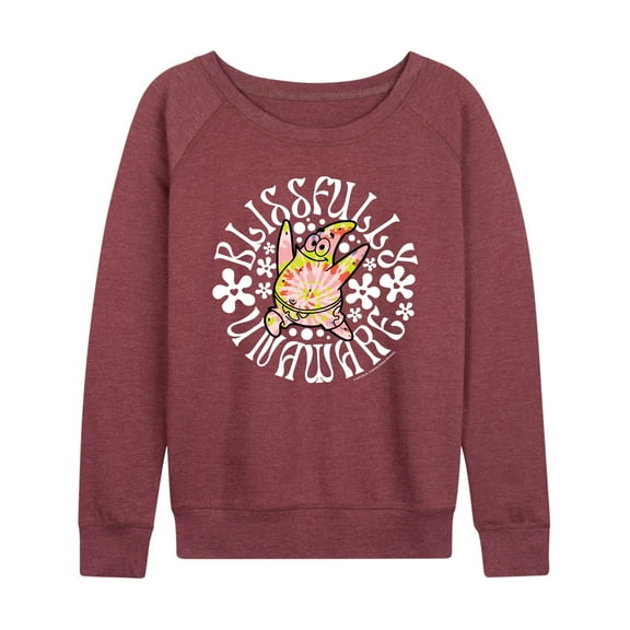 SpongeBob SquarePants - Blissfully Unaware - Women's Lightweight French Terry Long Sleeve Shirt
