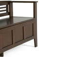 thumbnail image 3 of Simpli Home Adams SOLID WOOD 48 inch Wide Contemporary Entryway Storage Bench in Rustic Medium Brown, 3 of 12