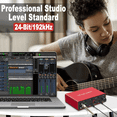 thumbnail image 3 of 192KHz USB Audio Interface Sound Card XLR Interface Studio for Podcast Recording Equipment Professional, 3 of 5
