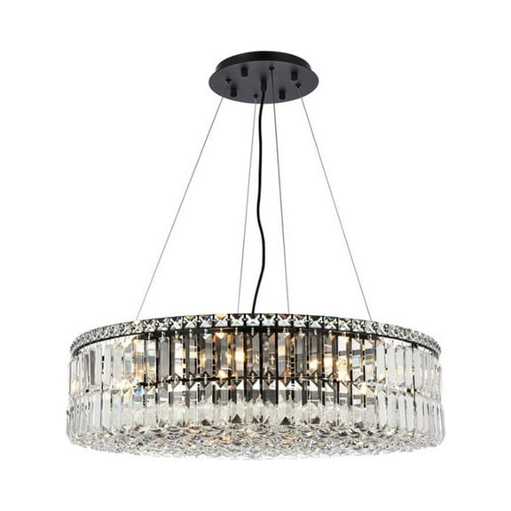 Maxime 28 inch black chandelier