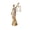 Gold Tapered, variant on Yihuala Greek Roman Lady Justices Sculpture Resins Blind Law Woman Statue with Scale Fairness Figurine for Home Decoration