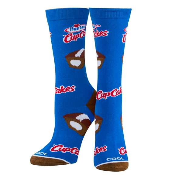 Cool Socks, Hostess Cupcakes, Womens Crew Length, Funny Graphic Print- Large