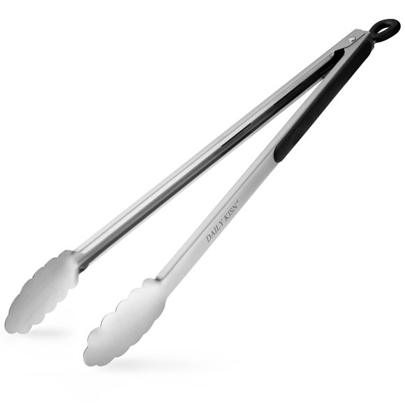 Pinzas para parrilla DAILY KISN, 43 cm, extra largas, acero inoxidable, 1 unidad