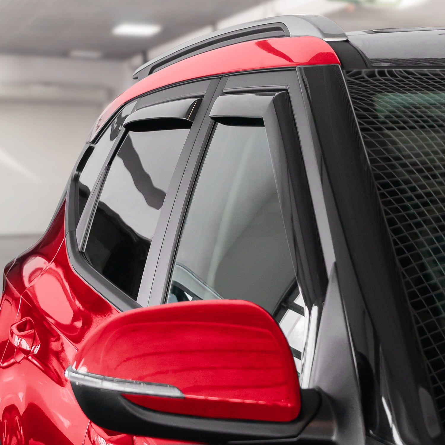 Voron Glass in-Channel Extra Durable Rain Guards for Kia Seltos 2021-2026, Window Deflectors, Vent Window Visors, 4 Pieces - 200313