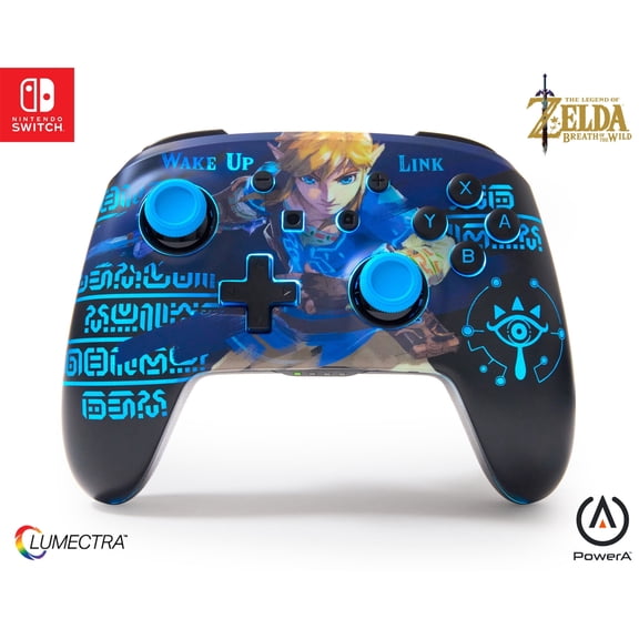 PowerA Enhanced Wireless Controller for Nintendo Switch with Lumectra – Wake Up Link