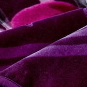 Jin Mai Lan Purple, Pink Polyester Bed Blanket, King