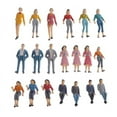 thumbnail image 4 of 20pcs 1:25 O Scale Assorted Miniature People Model Figurines for Model Train Diorama Scenery Supplies, 4 of 6